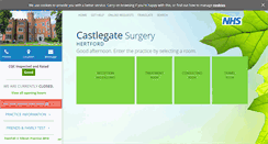 Desktop Screenshot of castlegatesurgery.co.uk